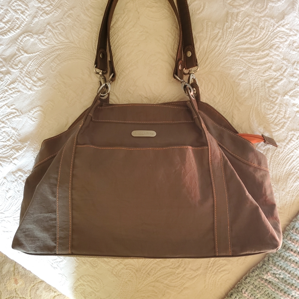 Olive Brown Baggalini Shoulder Bag
